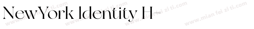 NewYork ldentity H字体转换